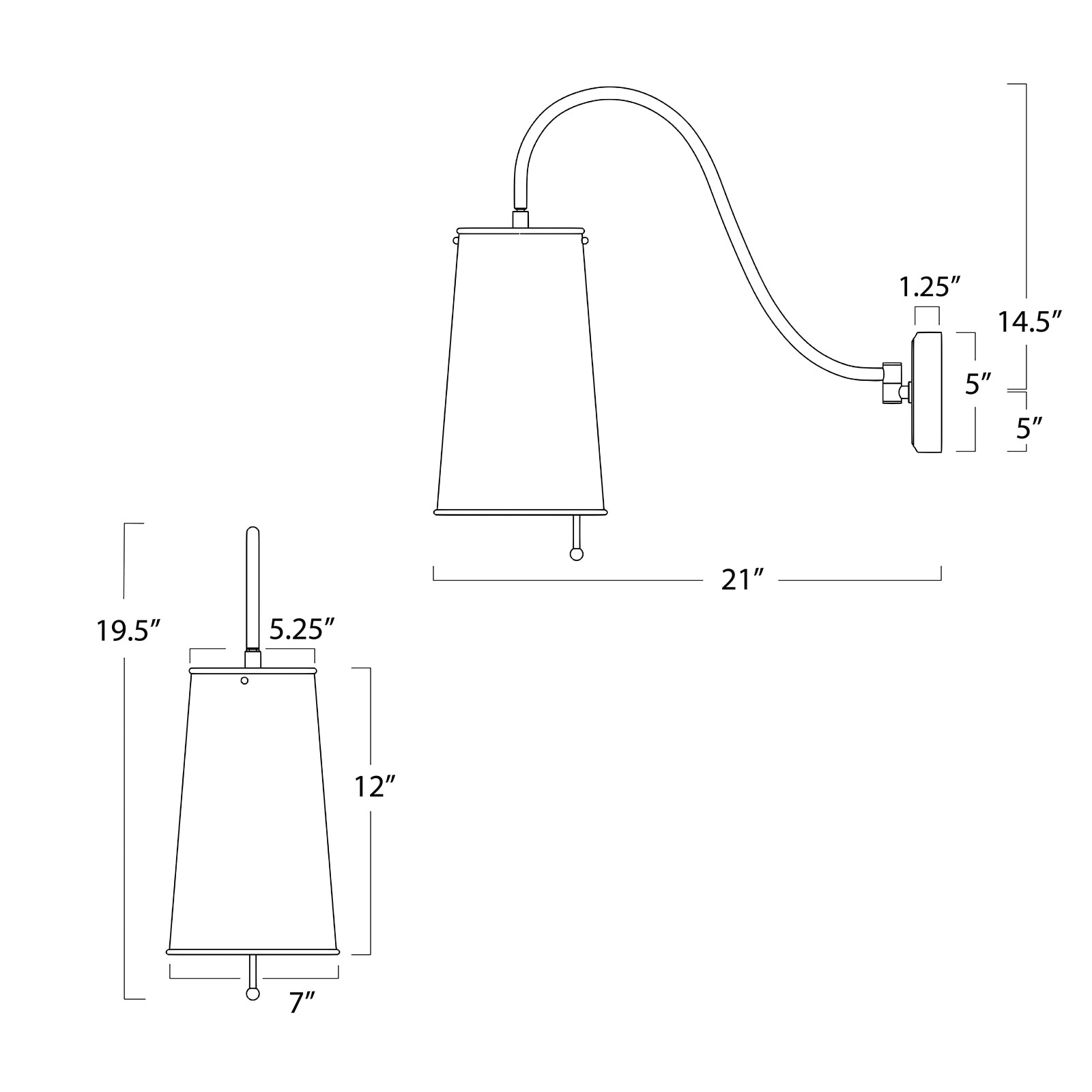 Hazel task wall sconce hotsell